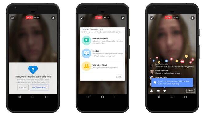 Facebook Live traz novos recursos para tentar prevenir suicídios ao vivo