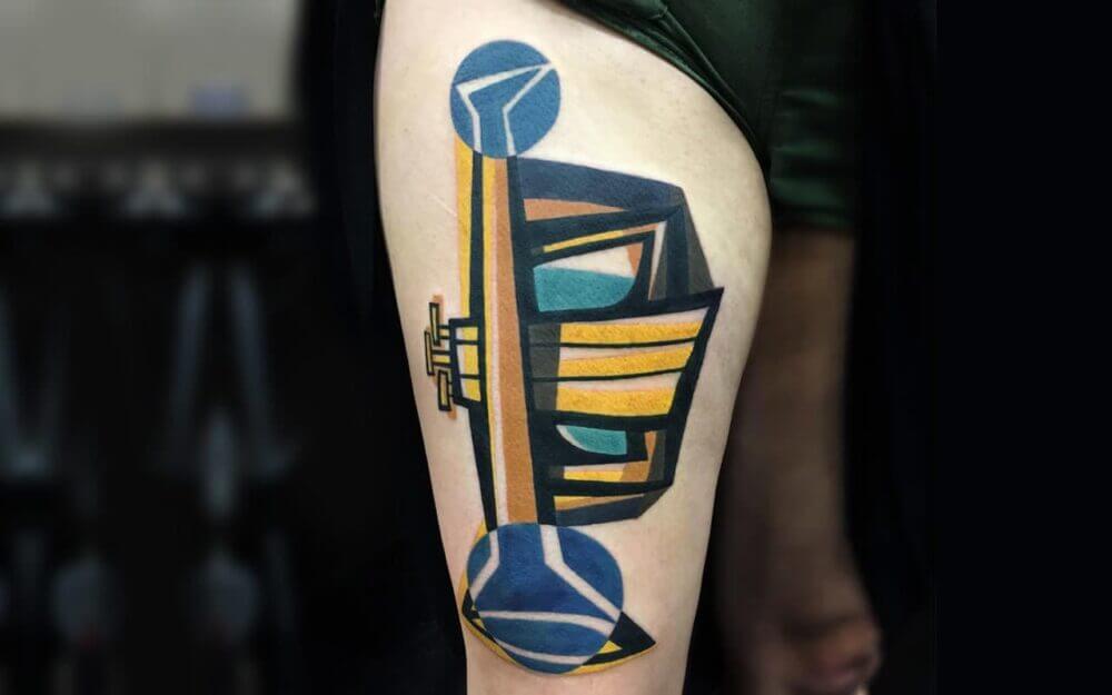 As tattoos cubistas de Mike Boyd