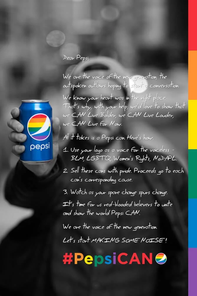 Será que a Pepsi pode fazer algo por um mundo melhor?