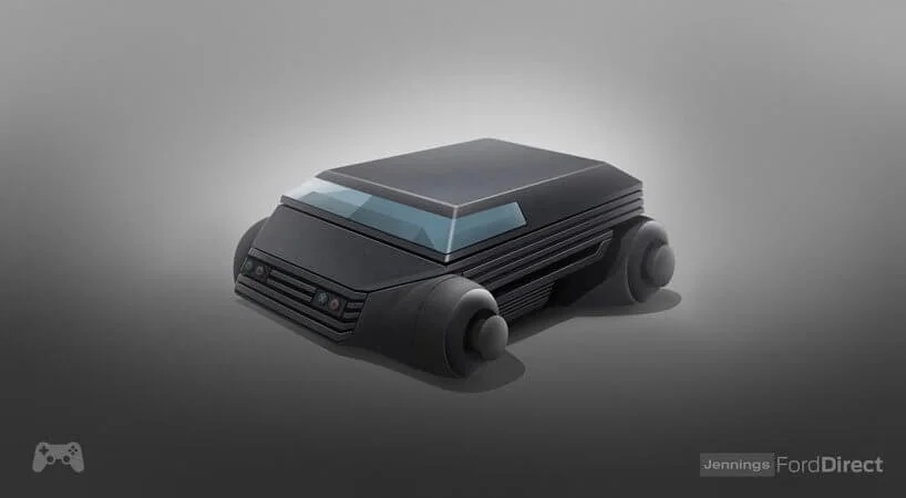 Consoles clássicos reimaginados como... carros