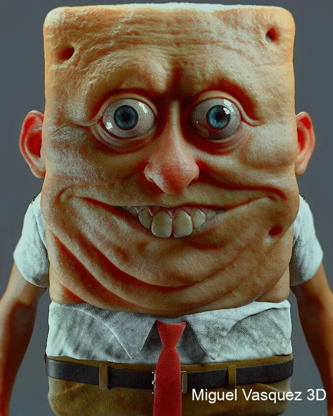 E se o Bob Esponja fosse uma pessoa