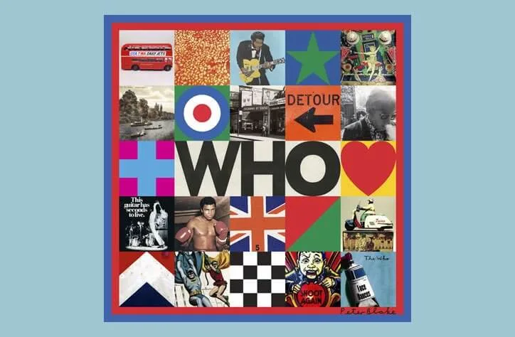 A capa do novo álbum do The Who, criada por Peter Blake, o vovô da arte-pop