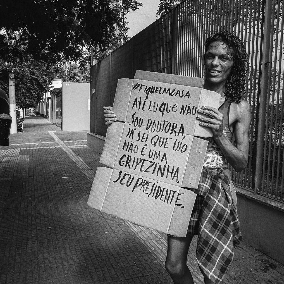 Moradores de rua mandam recado na quarentena