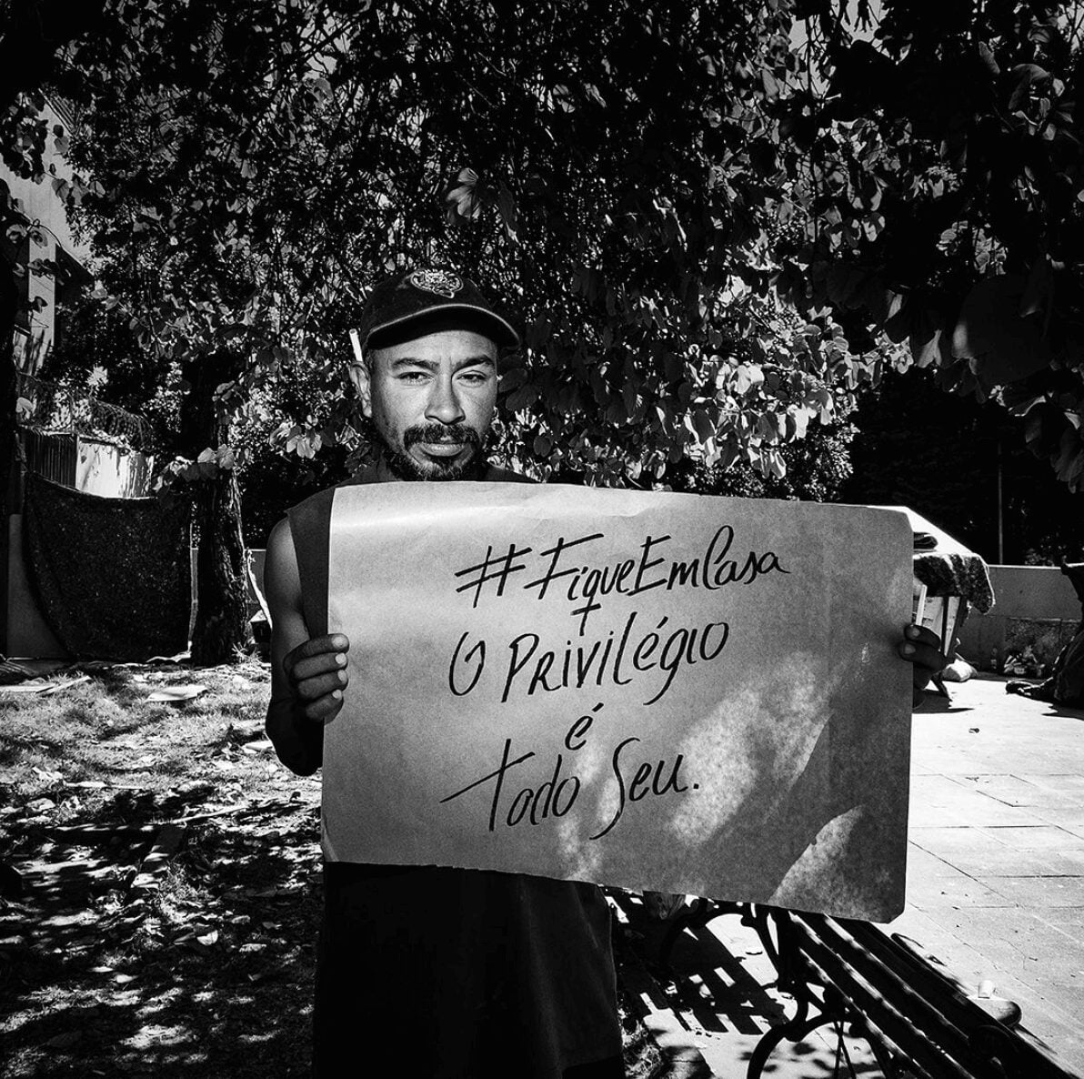 Moradores de rua mandam recado na quarentena