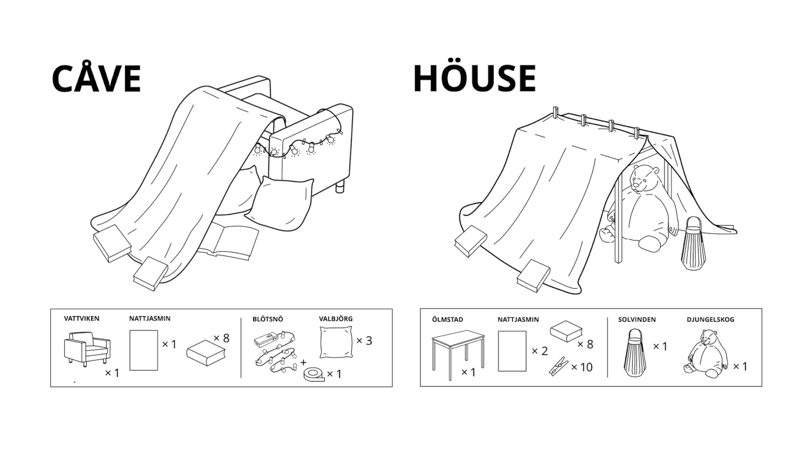 Ikea lança campanha para ensinar pais a fazerem cabanas com as crianças