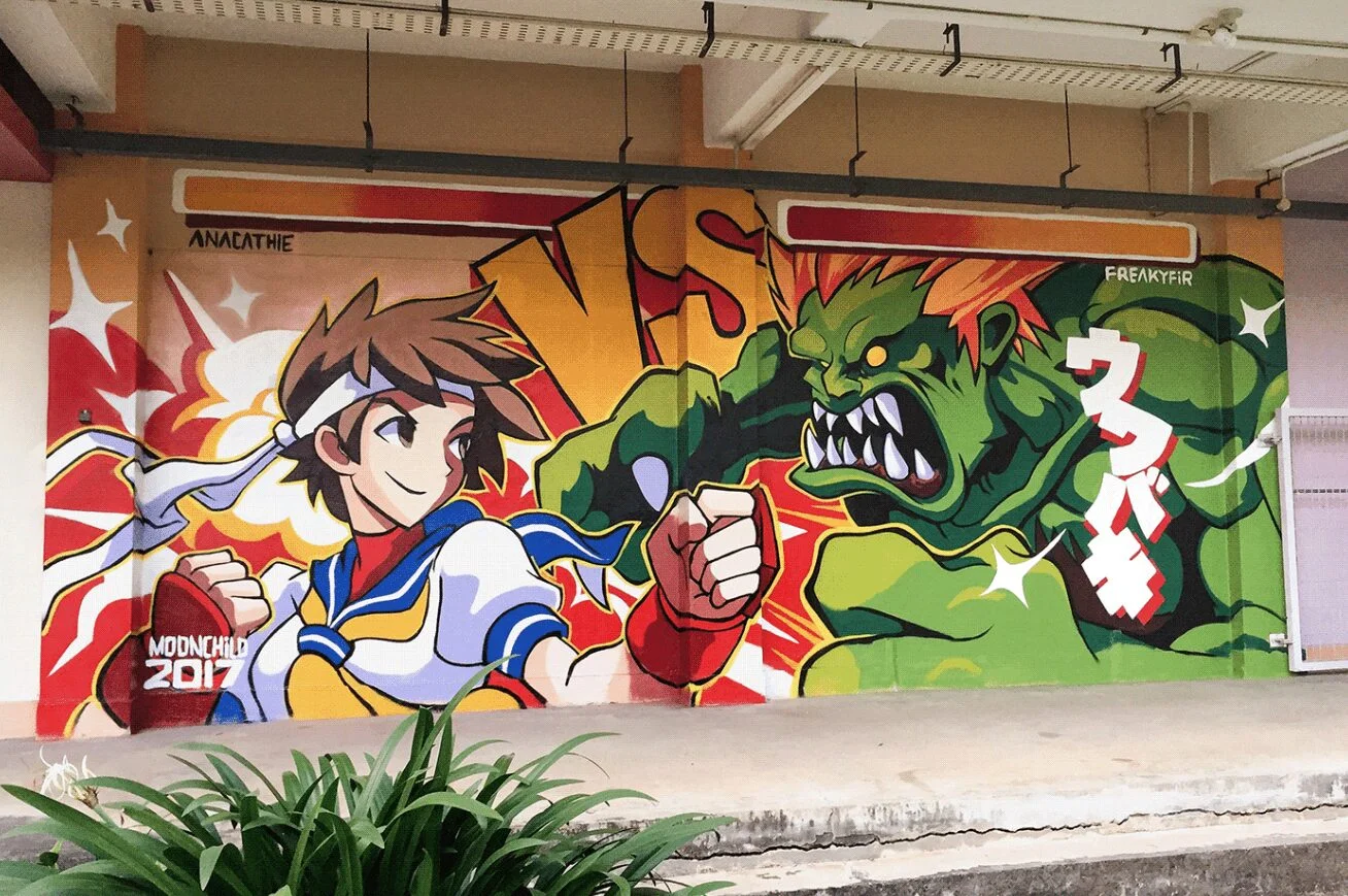 Os grafites do Studio Moonchild de Singapura - Update or Die!