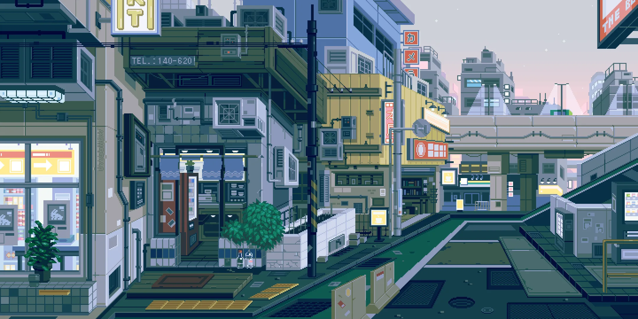 As ruas de Tóquio desenhadas por uma ilustradora russa