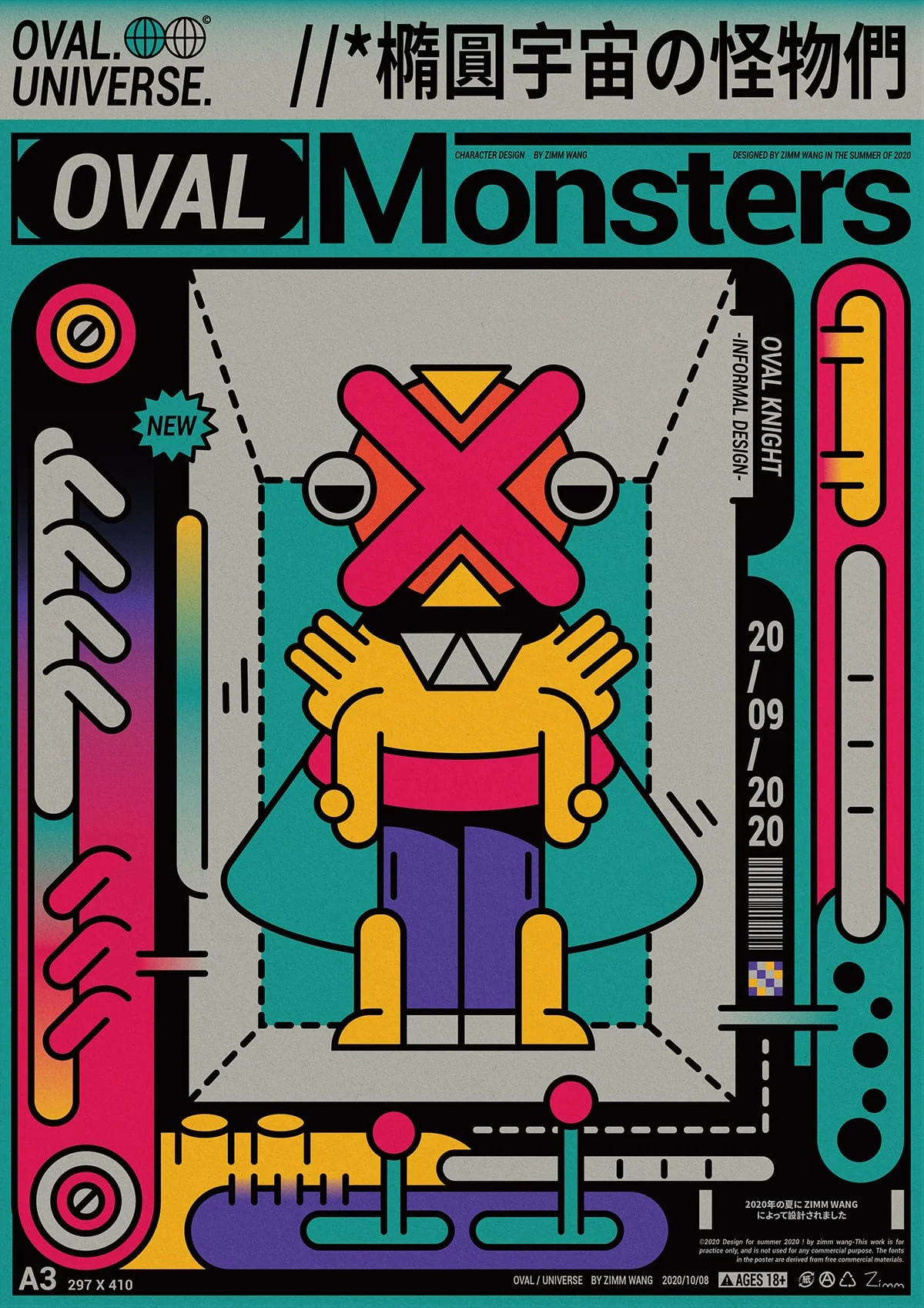 Design de personagens: Oval Monsters