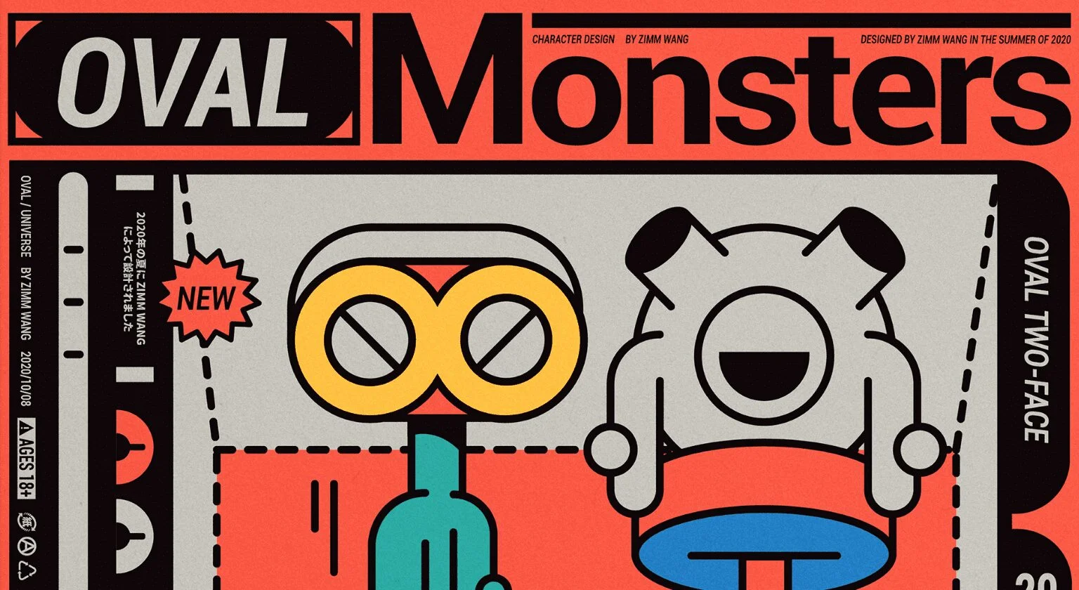 Design de personagens: Oval Monsters