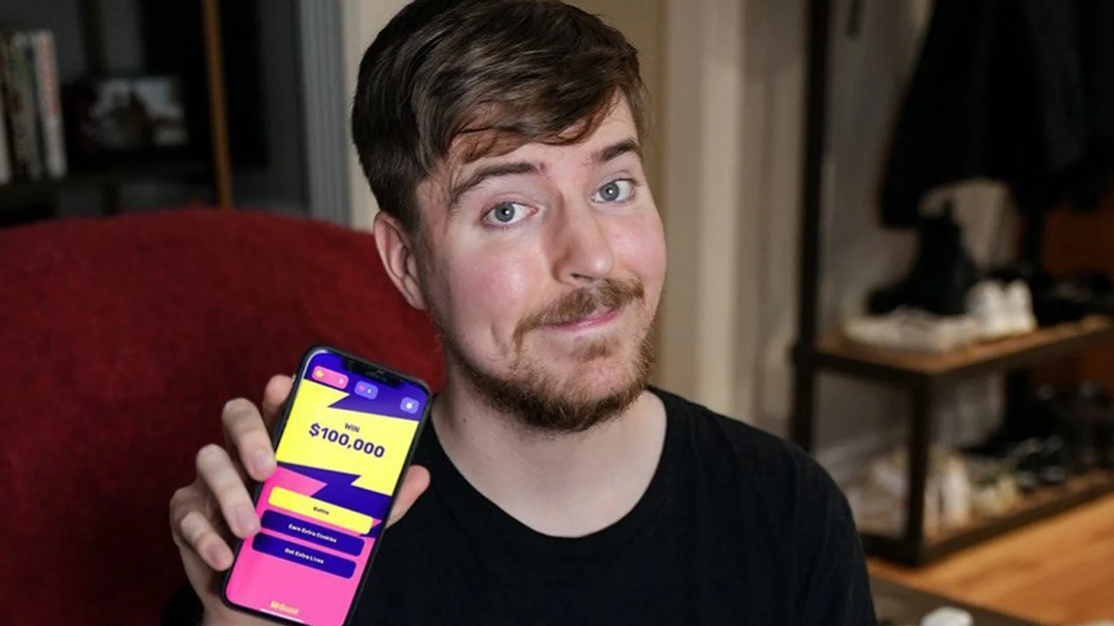 MrBeast traz de volta o jogo de resistência "Finger on the App"