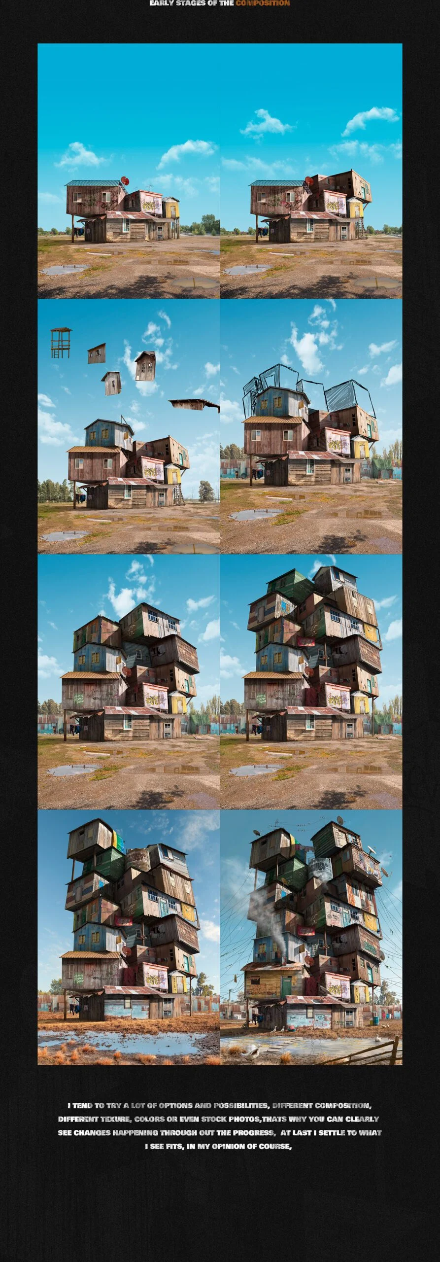 Overgrown, uma composição feita com mais de 400 fotos e 7.000 layers no Photoshop