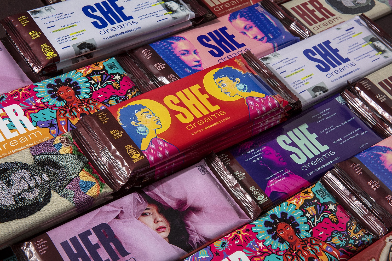 HerShe: as barras da Hershey's novamente como plataforma para a arte feminina