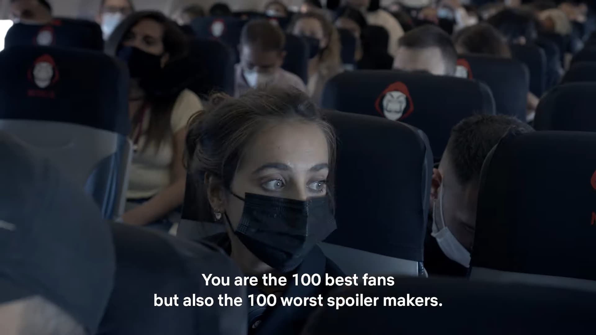 Netflix Italiana isola 100 fãs em avião por 5h para impedir spoilers de La Casa de Papel