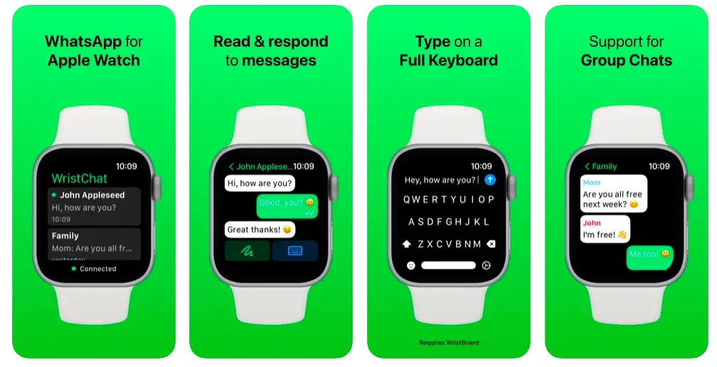 WristChat traz a experiência do WhatsApp para o Apple Watch