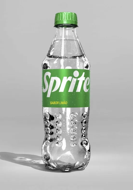 Sprite lança garrafa transparente para facilitar a reciclagem