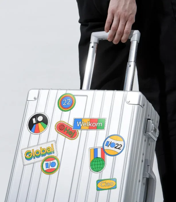 A identidade visual do evento Google I/O 2022