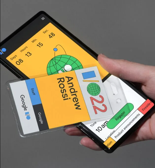 A identidade visual do evento Google I/O 2022