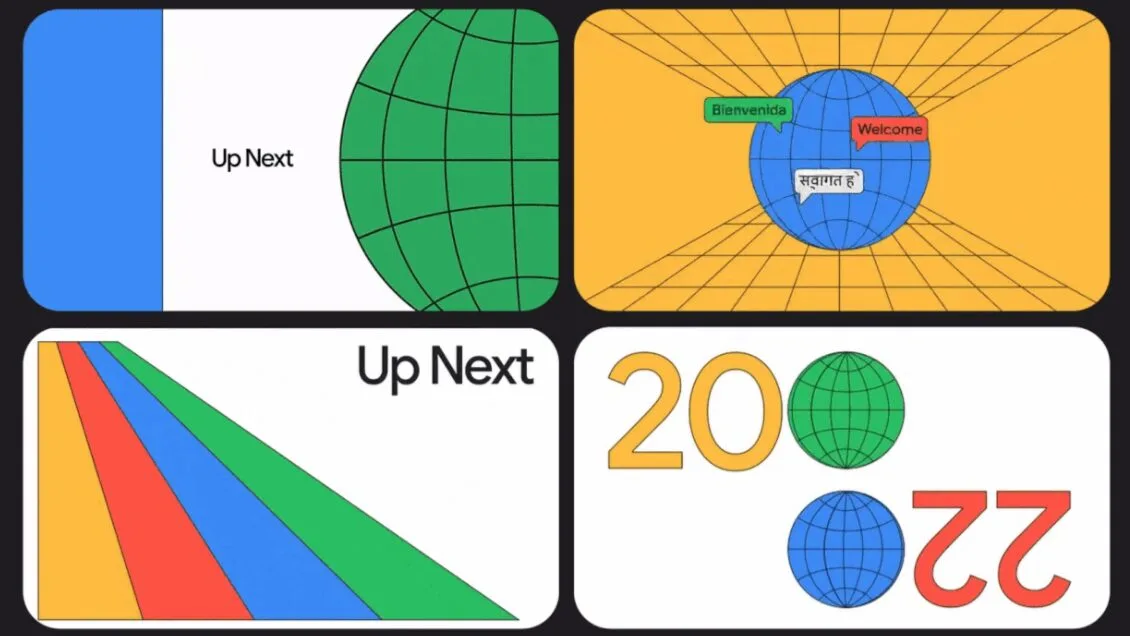 A identidade visual do evento Google I/O 2022
