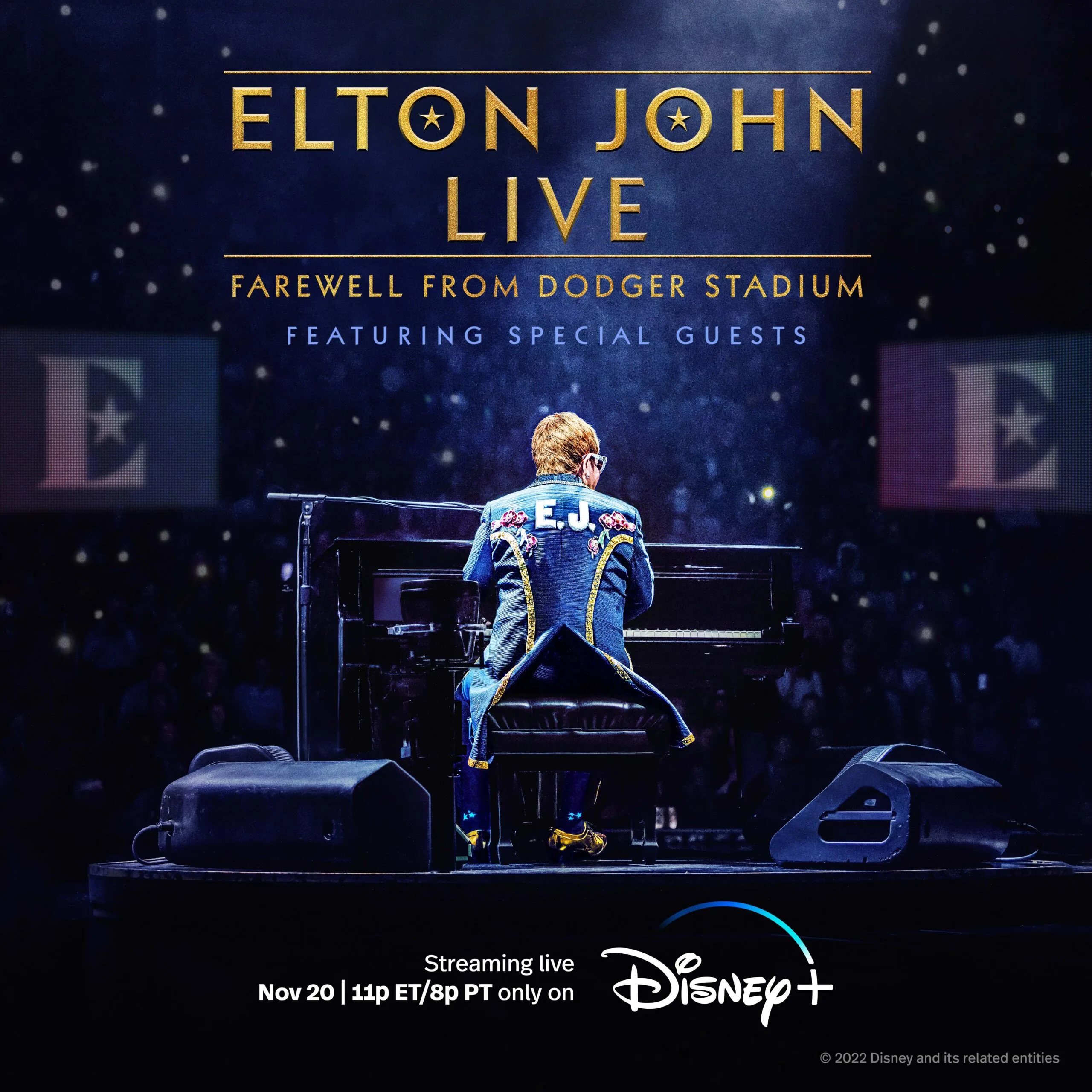 Show de despedida de Elton John no Dodger Stadium será exibido ao vivo pelo Disney+