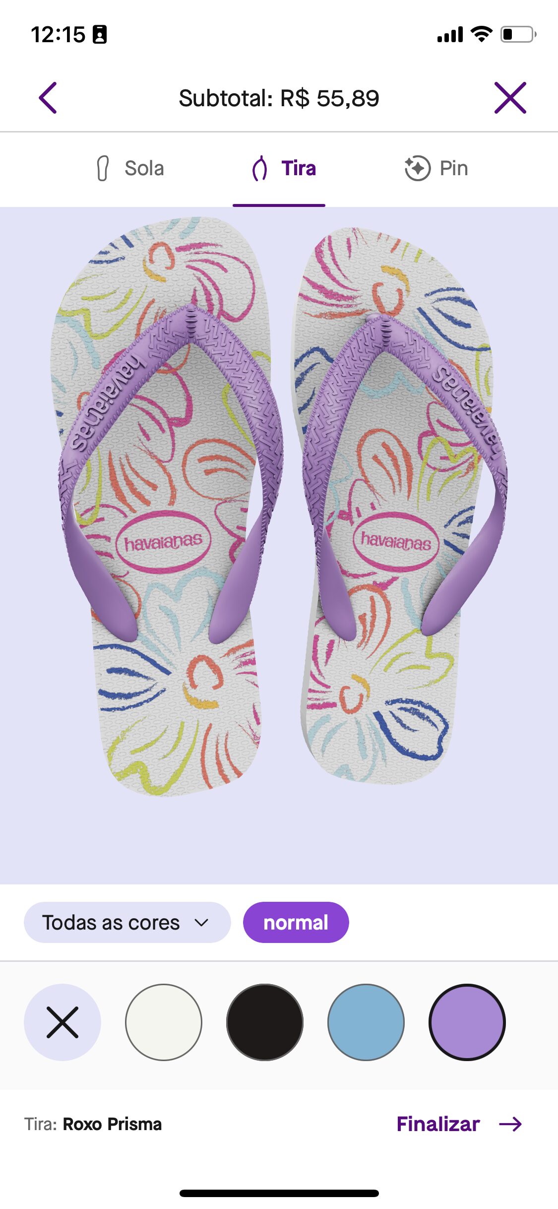 Havaianas lança app que permite customização de sandálias