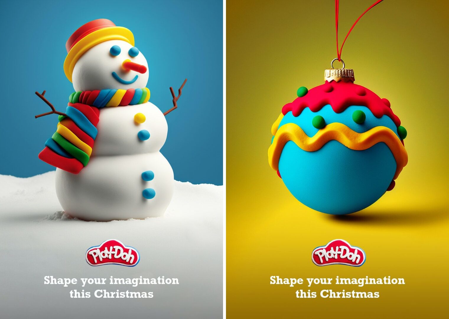 Spec Ads de Play-Doh feitos com MidJourney (IA)