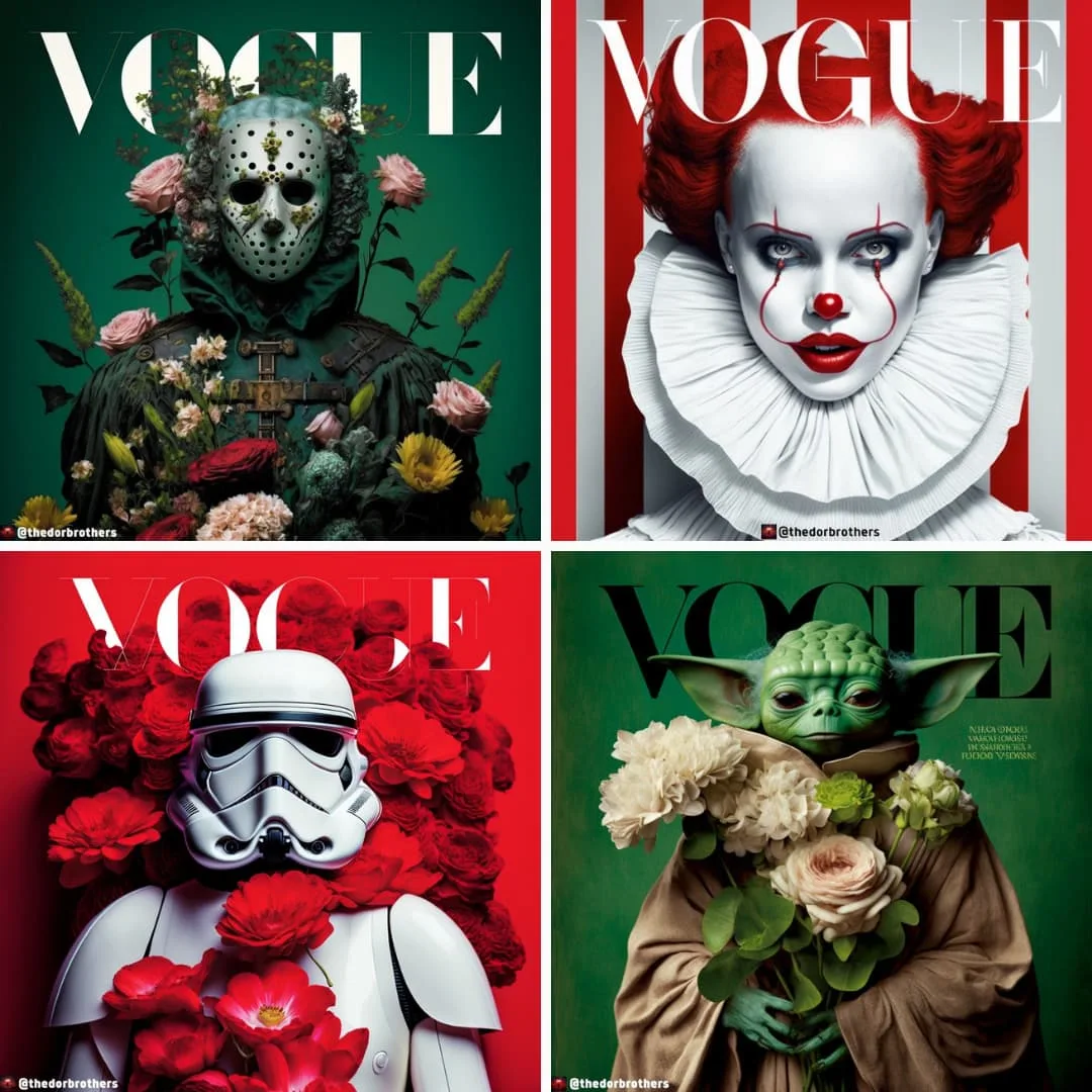 As capas de Vogue feitas com IA