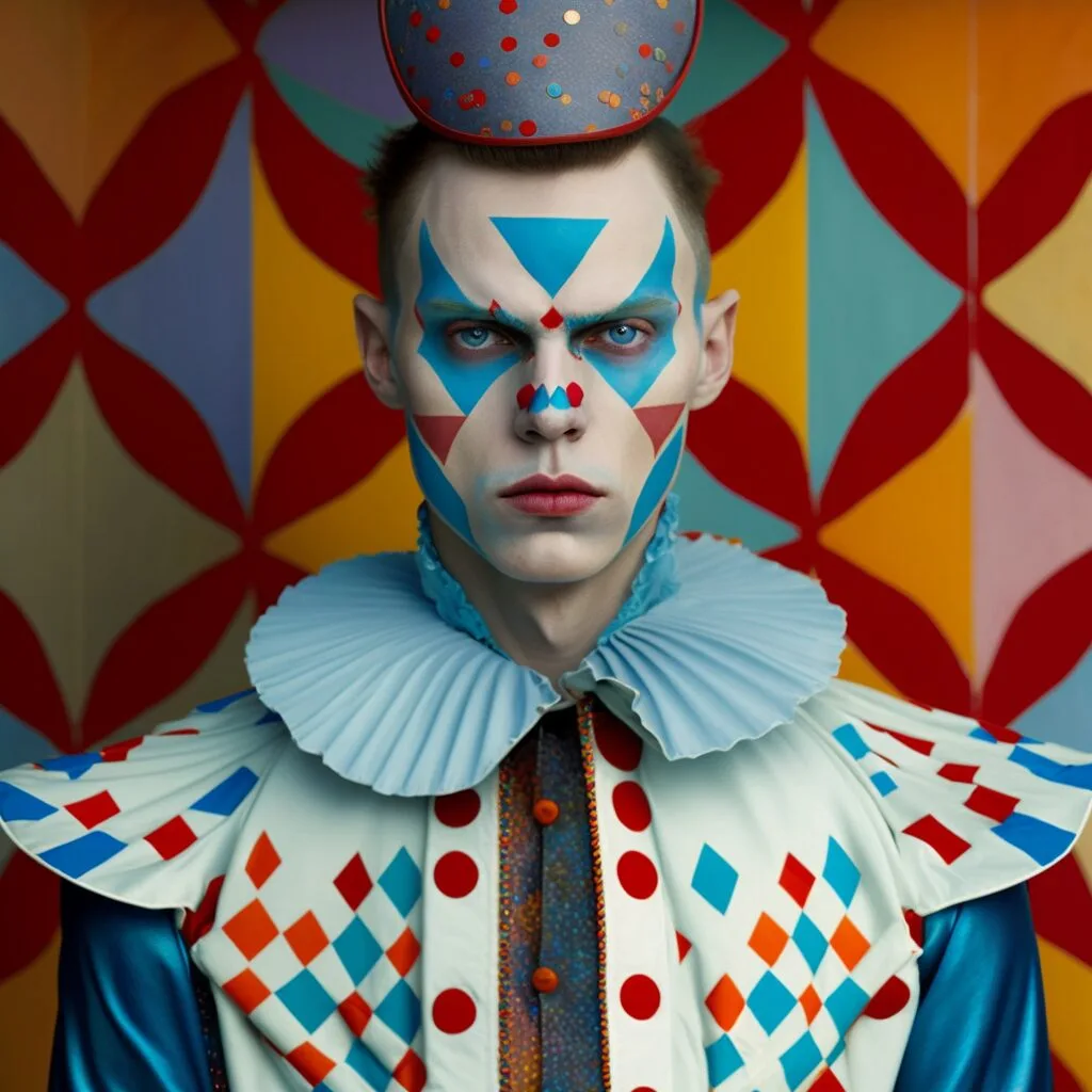 Pierrot, Colombina e Arlequim em versão IA