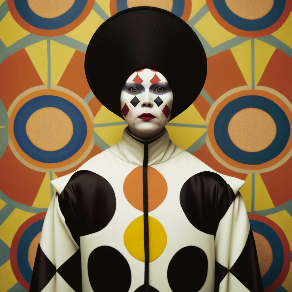 Pierrot, Colombina e Arlequim em versão IA