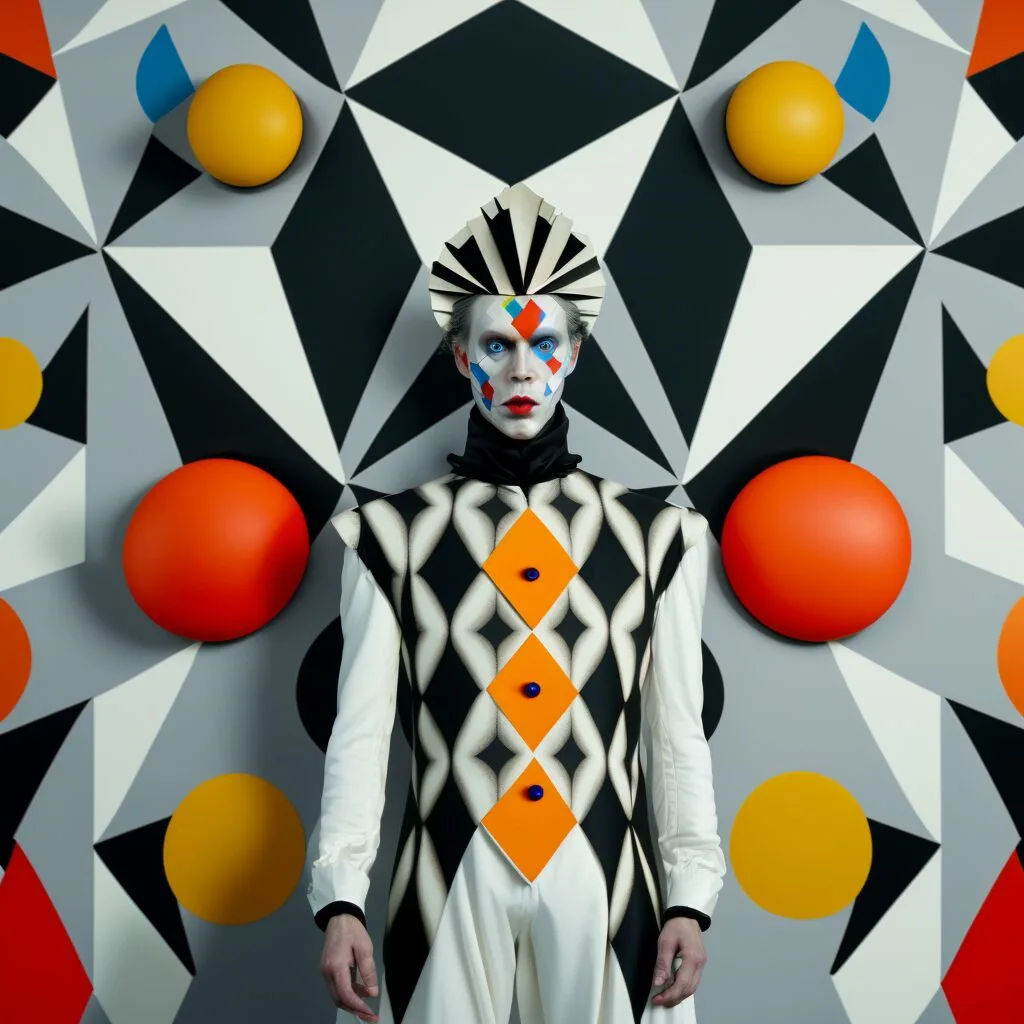 Pierrot, Colombina e Arlequim em versão IA