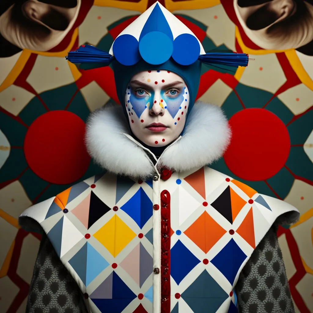 Pierrot, Colombina e Arlequim em versão IA