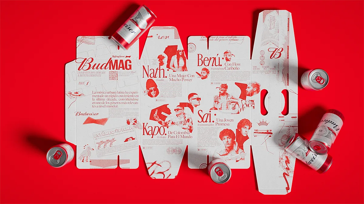 Budweiser lança BudMag: revista de música impressa em seus próprios packs