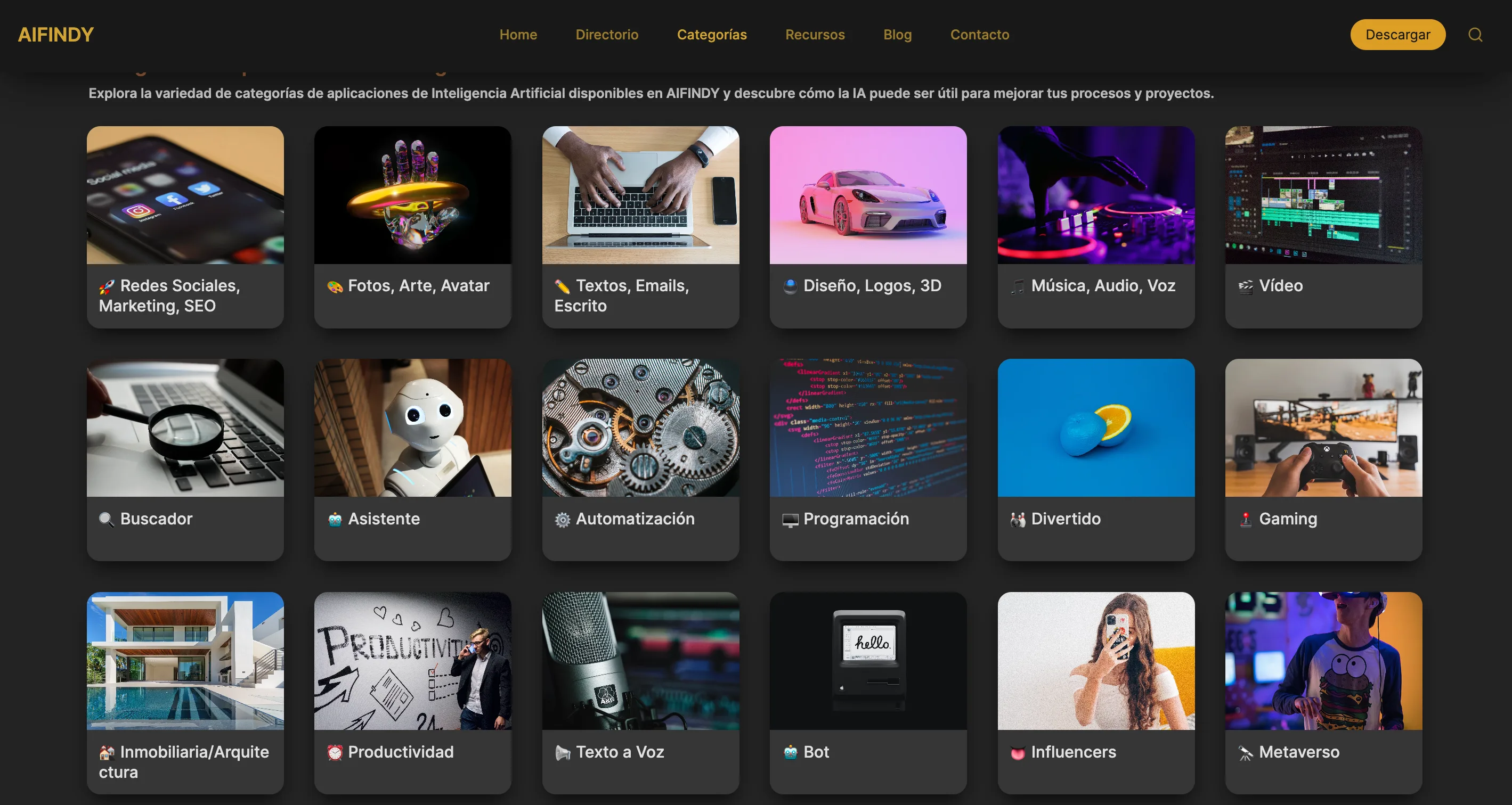 Um diretório para achar sistemas de inteligências artificiais