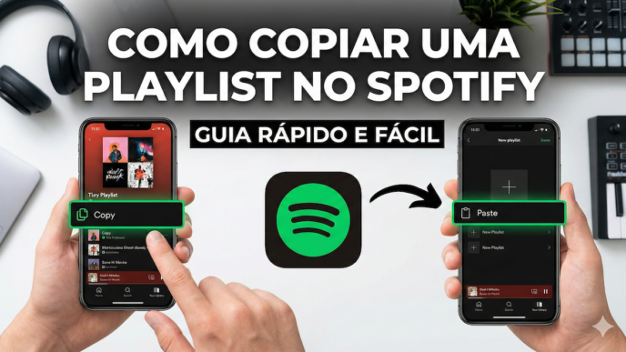 Tutorial copiar playlist no Spotify.