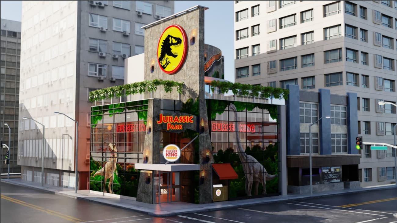 Burger King e Universal Products & Experiences levam São Paulo à era jurássica