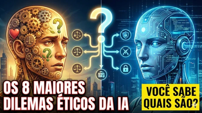Dilemas éticos da inteligência artificial ilustrados