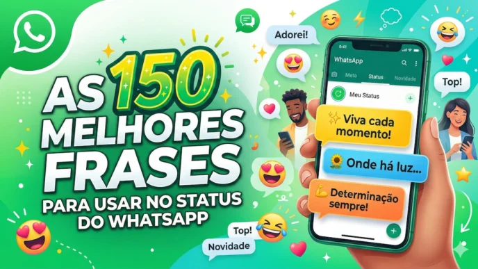 Frases para status do WhatsApp, inspiração e motivação.