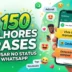 Frases para status do WhatsApp, inspiração e motivação.