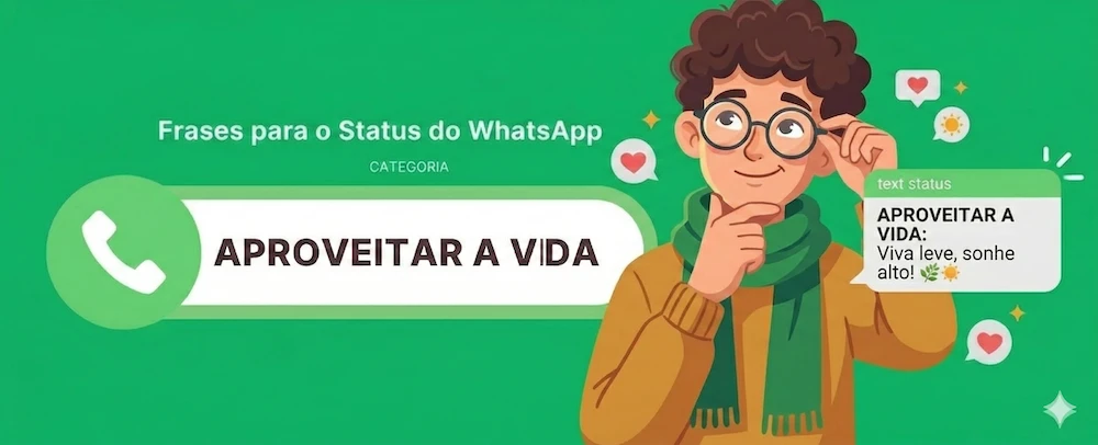 Frases otimistas para status do WhatsApp.