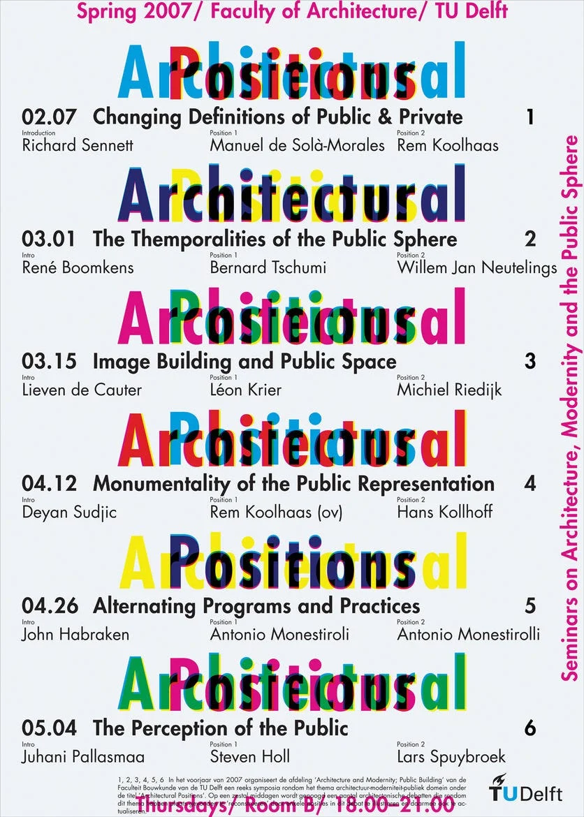 Seminários de Arquitetura e Modernidade TU Delft 2007