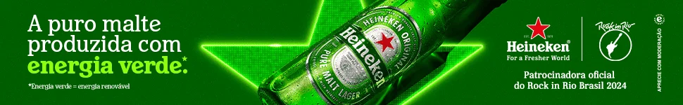 Heineken, energia verde, patrocinadora do Rock in Rio 2024