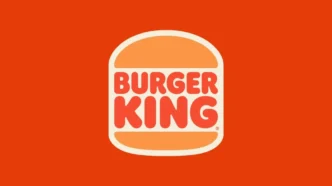 Logotipo do Burger King em fundo laranja