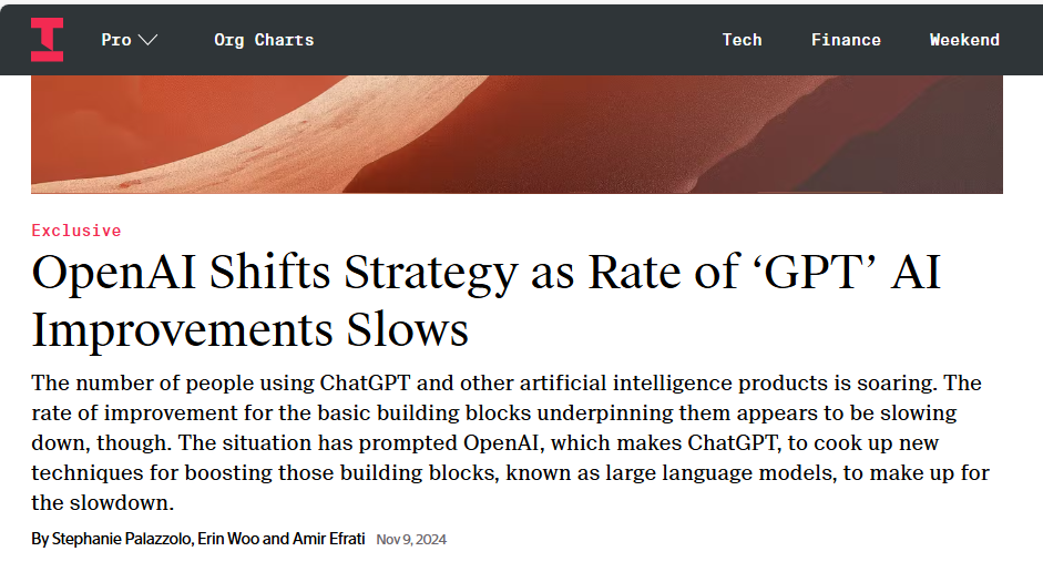 Estratégia da OpenAI muda com avanço lento do GPT