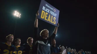 Promoção Walmart Black Friday em jogo de futebol