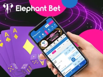 Aplicativo de apostas Elephant Bet em smartphone.