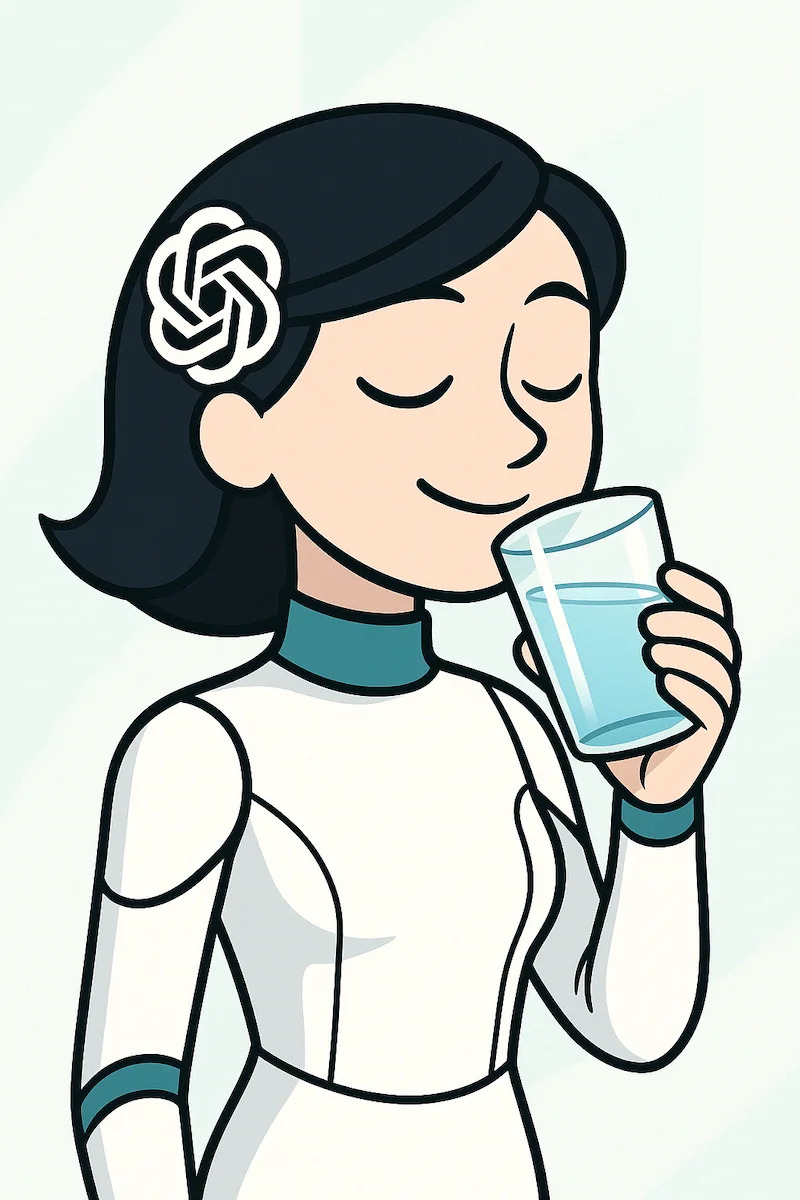 Personagem animada bebê água sorrindo