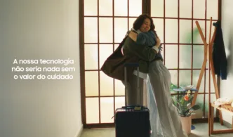 Com o mote “Nossa tecnologia não seria nada sem o valor do cuidado”, a marca provoca uma reflexão sobre aquilo que é essencial.