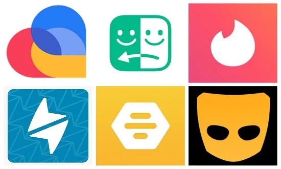 ícones apps de relacionamento