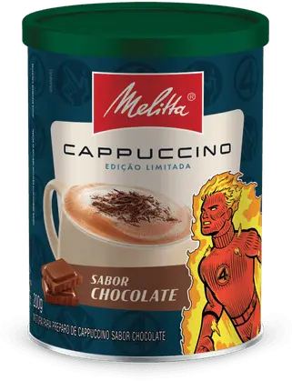 Lata de cappuccino sabor chocolate Melitta