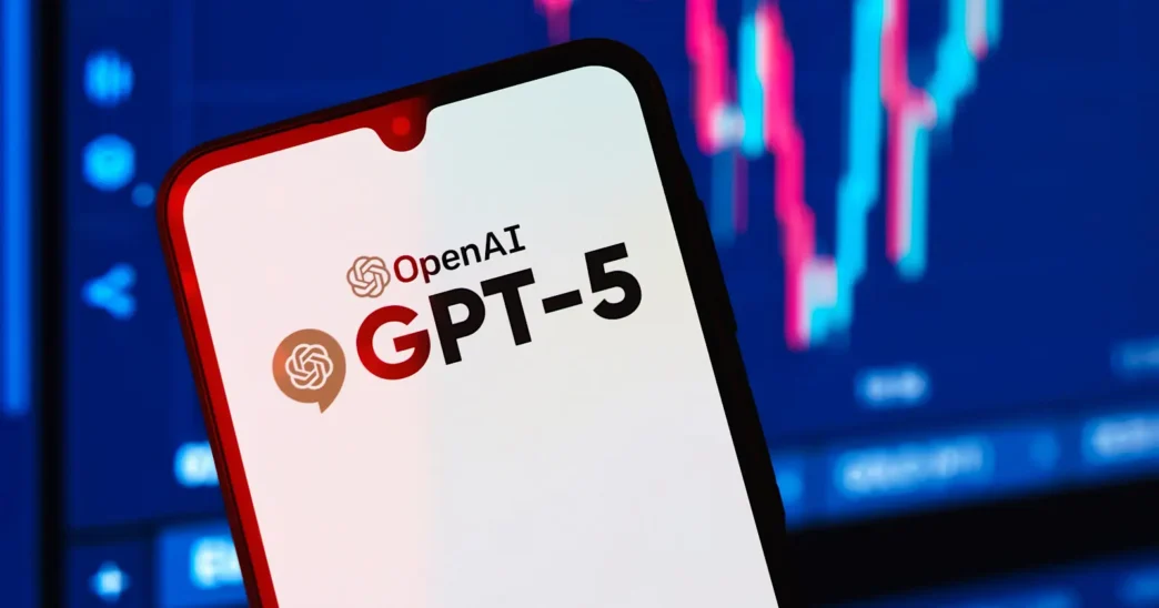 Tela de smartphone exibindo OpenAI GPT-5.