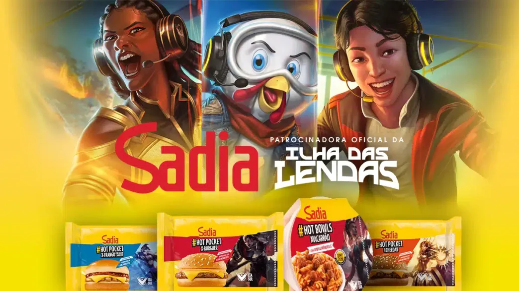 Sadia e Ilha das Lendas: produtos Hot Pocket.